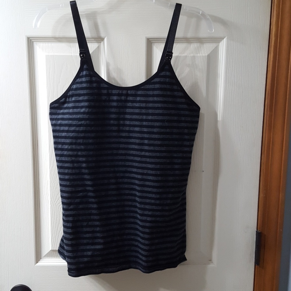 Lamaze Nursing Tank - Grey/Black